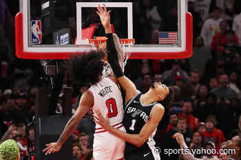 Bulls' Coby White puts Victor Wembanyama on a poster with dagger dunk over 7-4 Spurs phenom