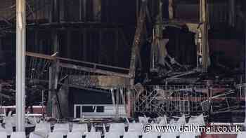 Caulfield Racecourse fire: Twist after blaze destroys grandstand as Victoria Police make major arrest