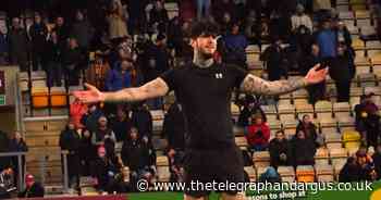 Football freestyler Jay Rosa performs at Bradford City within EFL tour