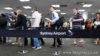 Wife of man who allegedly tried to take a shotgun through Sydney Airport security breaks down in tears as he faces court for the first time