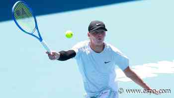 Cruz Hewitt, son of Aussie great, loses in qualifying