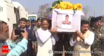 'Naxalites are rattled': CM Vishnu Sai lifts coffins of jawan killed in Chhattisgarh IED blast