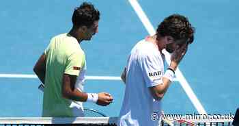 Cameron Norrie hits spectator with racket during angry display in tennis match to forget