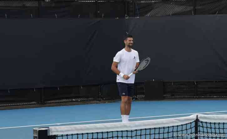 Watch: Novak Djokovic practices under Andy Murray's guidance!