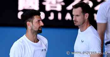 Andy Murray gives Novak Djokovic major advantage as pair hit Australian Open courts