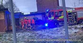 Firefighters rush to tackle blaze at derelict Greater Manchester school