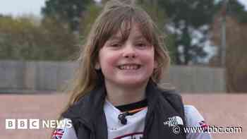 Girl, 8, determined to win BMX championships