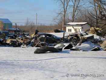 Fire destroys garage and vehicle in South Frontenac