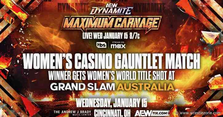 Women’s Casino Gauntlet Match Set For AEW Dynamite: Maximum Carnage