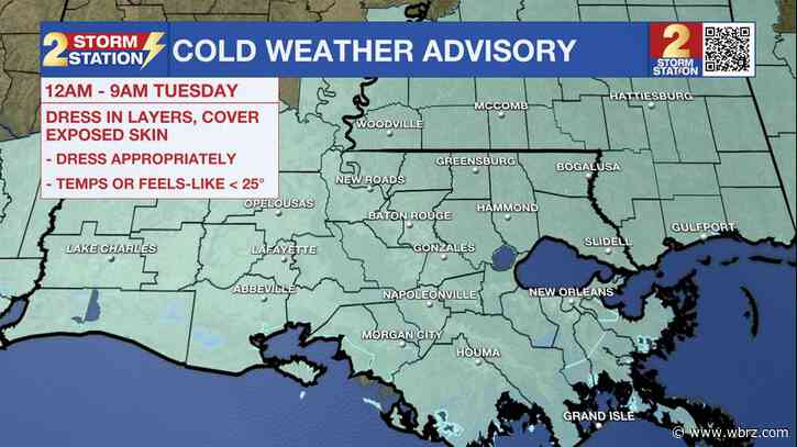 The polar vortex brings its bitter cold to the Southern US - Flights from BTR, MSY delayed