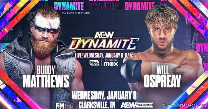 Will Ospreay vs. Buddy Matthews Announced For AEW Dynamite