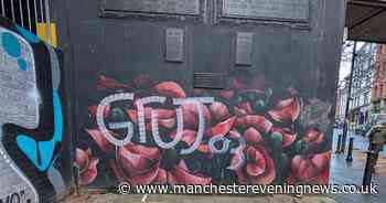 CCTV enquiries to trace 'hooligans' after Northern Quarter war memorial defaced with graffiti AGAIN