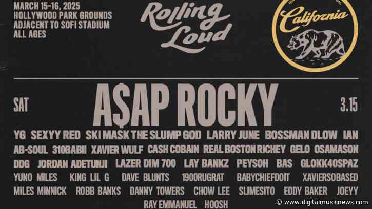 A$AP Rocky, Playboi Carti, Peso Pluma Top Rolling Loud 2025 Cali Lineup