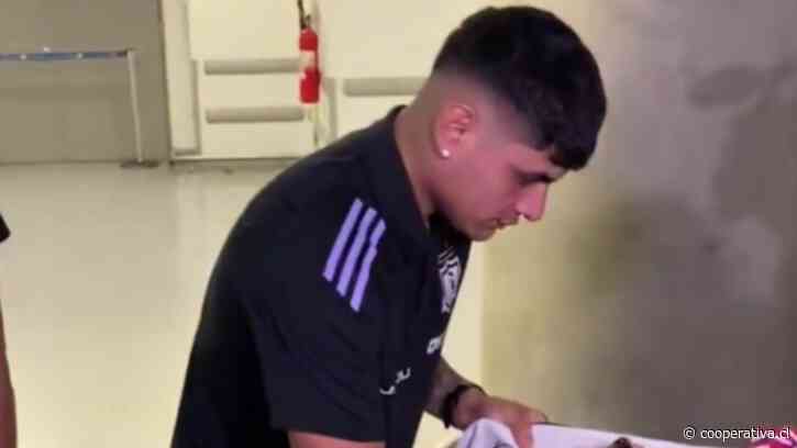 Claudio Aquino arribó a Chile para sumarse a Colo Colo