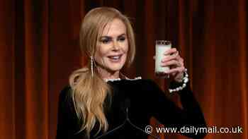 The wild reason Nicole Kidman drank an entire glass of milk while accepting the Best Actress award at the 2025 National Board of Review Gala