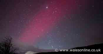 Incredible 'red aurora' over Wales turns out to be something even rarer