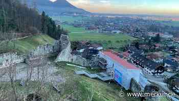 Durch Unwetter beschädigt: Mauer von Burg Falkenstein soll wiederaufgebaut werden