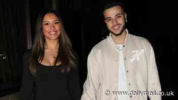 Junior Andre, 19, cosies up with glam girlfriend Jasmine Orr, 24, as they join his mother Katie Price at wild Geordie Shore party