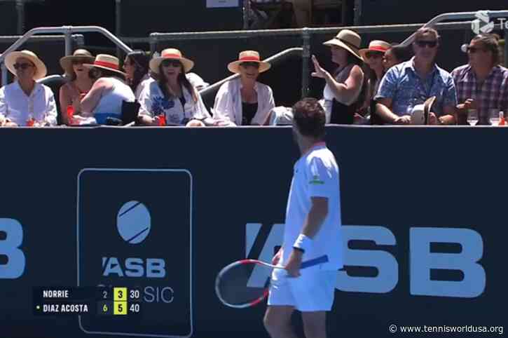 WATCH: Cameron Norrie throws racket into stands and hits woman