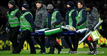 Tottenham star Rodrigo Bentancur taken off on stretcher in worrying Liverpool scenes