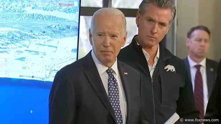 Biden celebrates great-granddaughter, takes no questions at California wildfire briefing with Newsom