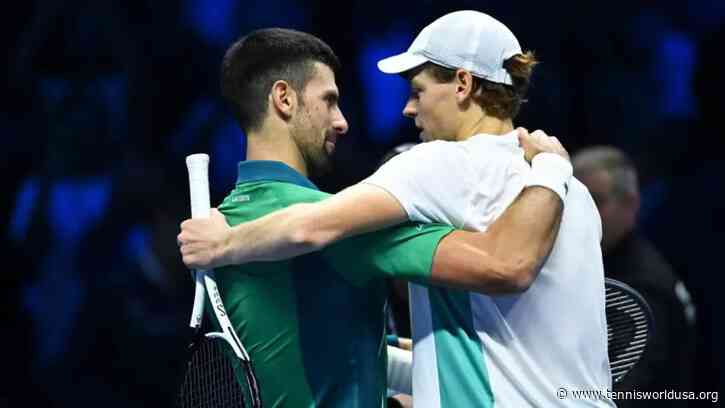 WATCH: Djokovic met Sinner in the locker room of the Rod Laver Arena