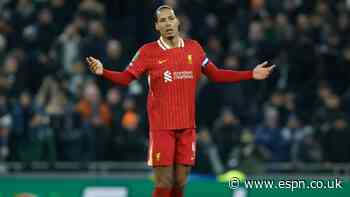 Van Dijk bristles at ref's decision in Spurs loss