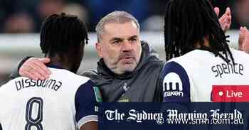 As it happened: Ange Postecoglou’s Tottenham edge Liverpool 1-0 in League Cup semi-final