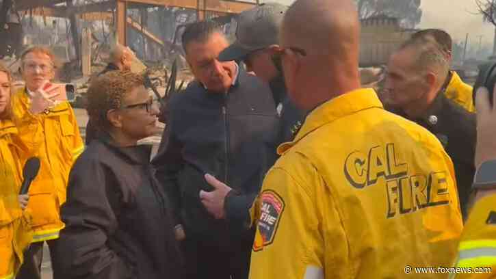 Silent on arrival: LA Mayor Karen Bass refuses to answer questions for absence as wildfires ravage city