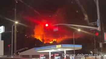 Emmanuel Acho shares horrifying clip of burning Hollywood Hills as Fox Sports host flees Los Angeles fires