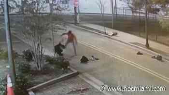 Surveillance shows men fighting before stabbing at Fort Lauderdale bus terminal