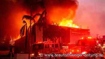 Neuer Waldbrand bei Los Angeles: Hollywood Hills in Flammen