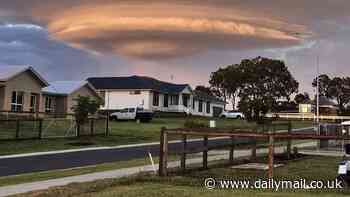 'UFO' appears in the sky just weeks after eagle-eyed Aussies spotted unusual 'spaceship' cloud