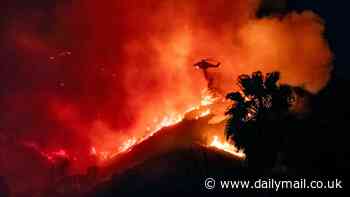 National Guard called in as Los Angeles fights fires on SIX fronts and blaze spreads to Studio City