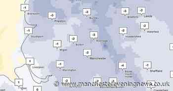 Met Office issues update on how cold Greater Manchester will be today with -9C forecast for some areas