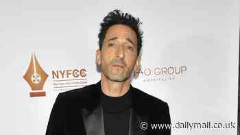 Adrien Brody tears up as he thanks 'brave' firefighters battling LA wildfire after Best Actor win from NYFCC