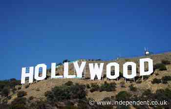 Is the Hollywood sign on fire?