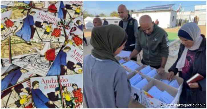 Andando al mercato, dietro questo libriccino una raccolta fondi e un libraio sotto le bombe