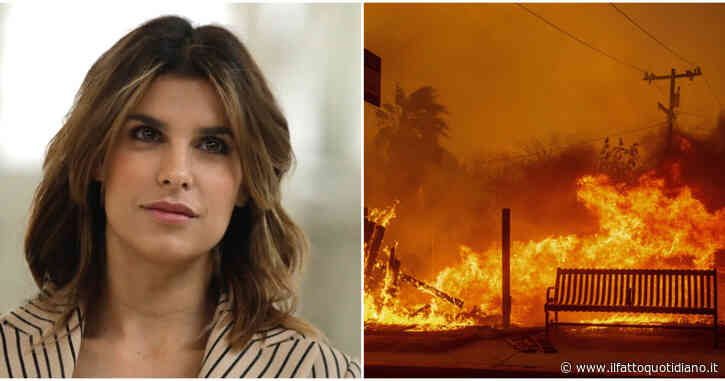 Elisabetta Canalis terrorizzata dagli incendi di Los Angeles: “Non vivo nella zona interessata dai roghi, oggi vedo le fiamme da casa mia”