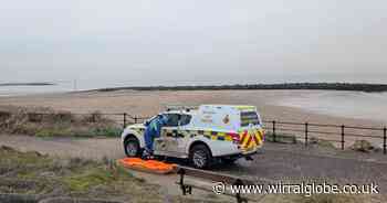 Coastguard rescues Labrador with ‘broken leg’ and owner from Leasowe Bay