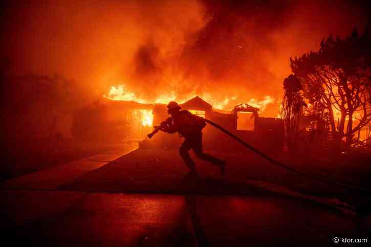 Why did fire hydrants go 'dry' for crews fighting an LA fire?