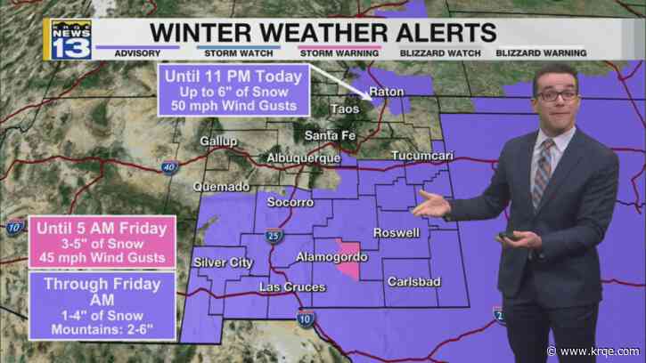 Last round of snow with cold temperatures around New Mexico