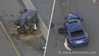 Driver killed in wrong-way crash that shut down Florida's Turnpike in Broward