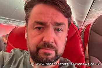 Jason Manford's holiday plans ruined as he sits on plane at Manchester Airport for hours