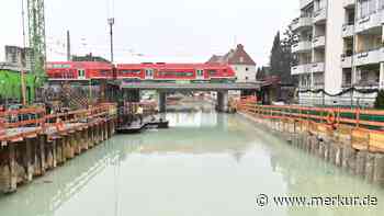 „Das lädt zum Baden ein“: Moosacher Bahn-Baustelle voller Wasser