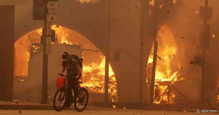 Photos capture wildfires ravaging Southern California