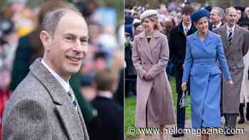 Prince Edward reappears for first time since family break with wife Sophie and children