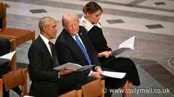 Why Michelle Obama missed Jimmy Carter's funeral as Barack appears alone at National Cathedral