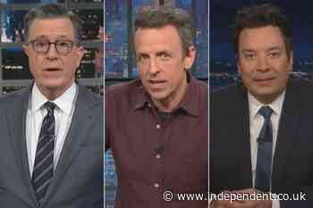 Stephen Colbert, Jimmy Fallon and Seth Meyers pay tribute to LA amid fire crisis