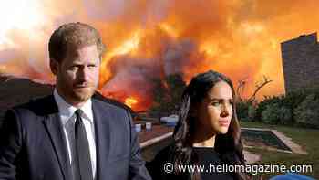 Prince Harry and Meghan Markle share harrowing message following wildfires